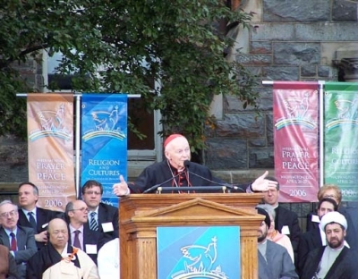 Cardinal Theodore E. McCarrick, Archbishop of Washington, at the closing ceremony of the International Prayer for Peace 2006 on Thursday, Apr. 27, 2006 at Georgetown University. (Photo: The Christian Post)