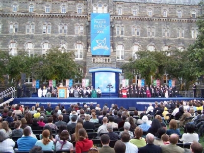 Closing ceremony of the International Prayer for Peace 2006 at Georgetown University in Washington D.C. on Thursday, Apr. 27, 2006. (Photo: The Christian Post)