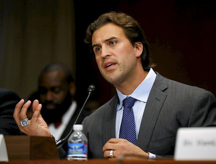 Ben Utecht testifies before the United States Senate on June 2014 in Washington, D.C.