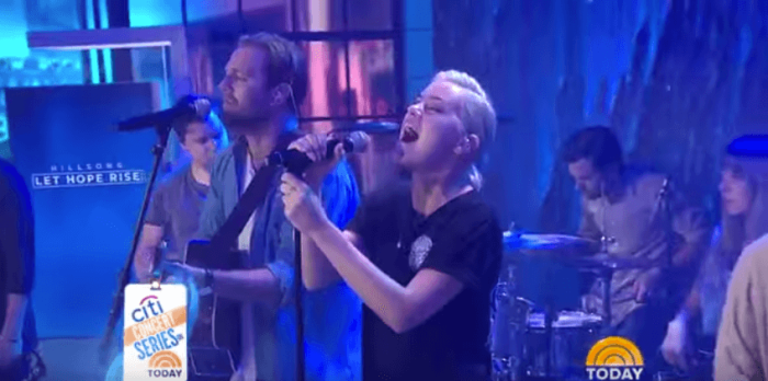 Hillsong UNITED performs their hit song 'Oceans' on the Today show in promotion for their upcoming film, 'Hillsong-Let Hope Rise.'