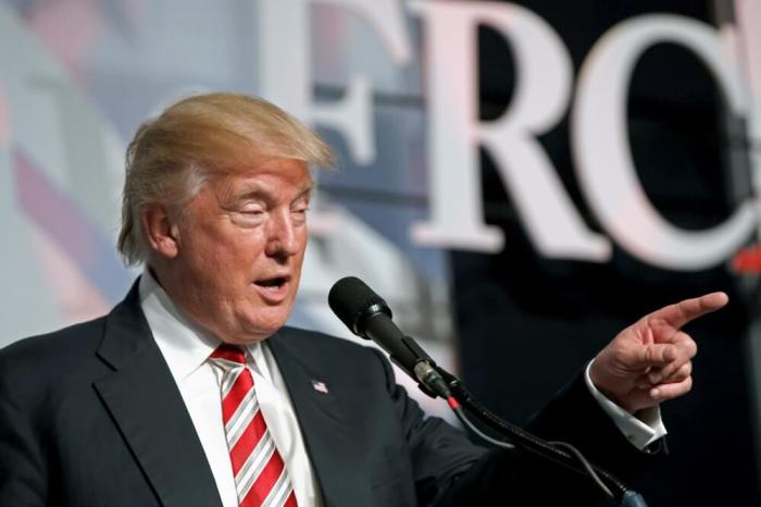 U.S. Republican presidential nominee Donald Trump speaks at the Values Voter Summit in Washington, D.C., U.S., September 9, 2016.