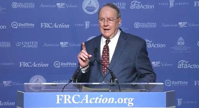 Dr. James Dobson, Founder and Host, 'Family Talk' speaks at the Family Research Council's Values Voter Summit in Washington, D.C. on Friday, September 9, 2016.