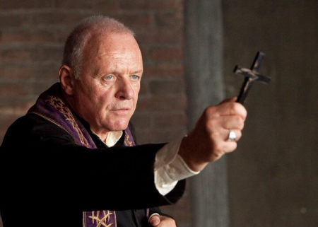 Actor Anthony Hopkins as Father Lucas in a scene from New Line Cinema's psychological thriller 'The Rite.'