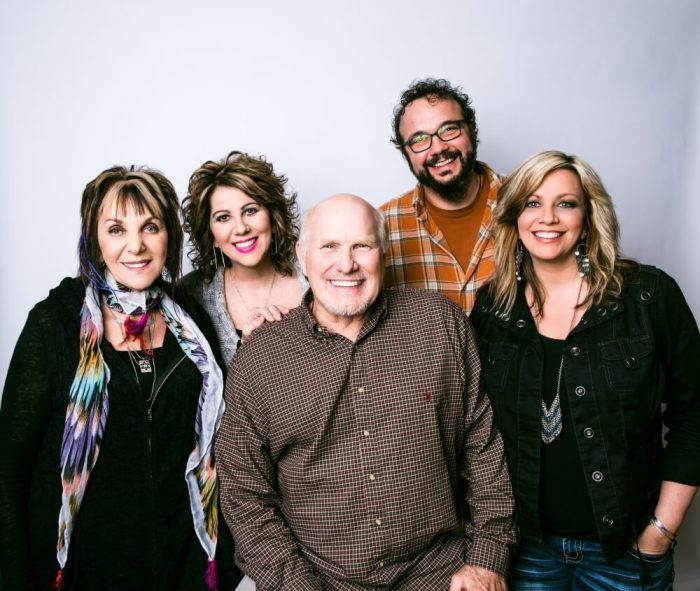 The Isaacs are pictured with NFL Hall-Of-Fame player Terry Bradshaw who executive produced the album 'Nature's Symphony in 432: a Journey from Pain to Praise.'