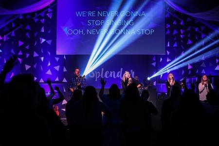 The worship team at New Creation Church in Hillsboro, Oregon.