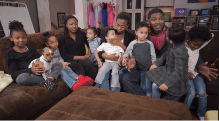 Tim and Keri Richardson, a couple who a have fostered more than 70 children, are seen with their blended family of 12, five biological children and seven foster children.