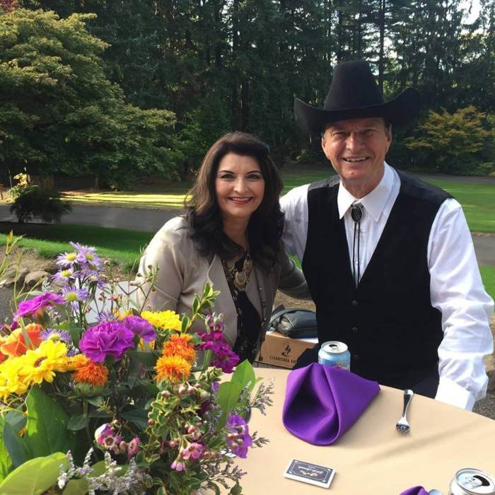 Senior pastor of New Creation Church in Hillsboro, Oregon, Rod Sundholm (R) and his wife, Rebecca.