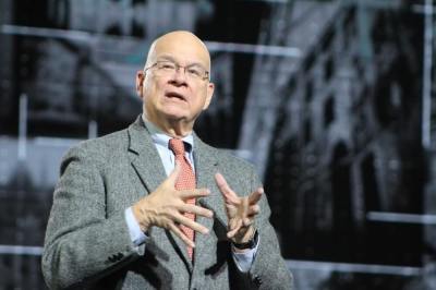 Dr. Timothy Keller, founder of Redeemer Presbyterian Church speaks at Movement Day Global Cities at the Jacob Javits Center in New York City on Thursday October 27, 2016.