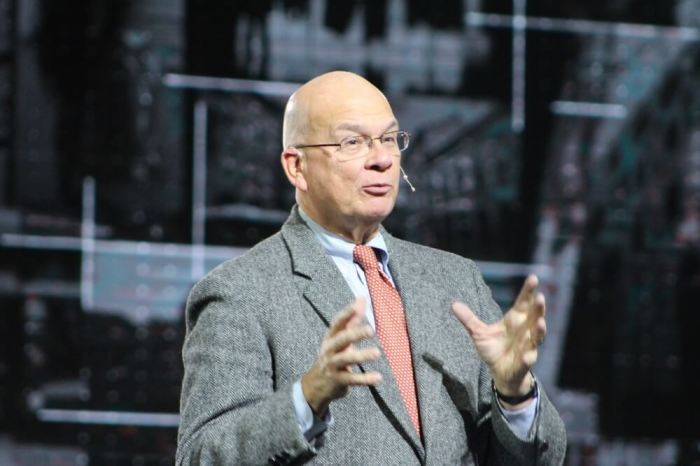 Dr. Timothy Keller, senior pastor at Redeemer Presbyterian Church speaks at Movement Day Global Cities at the Jacob Javits Center in New York City on Thursday October 27, 2016.