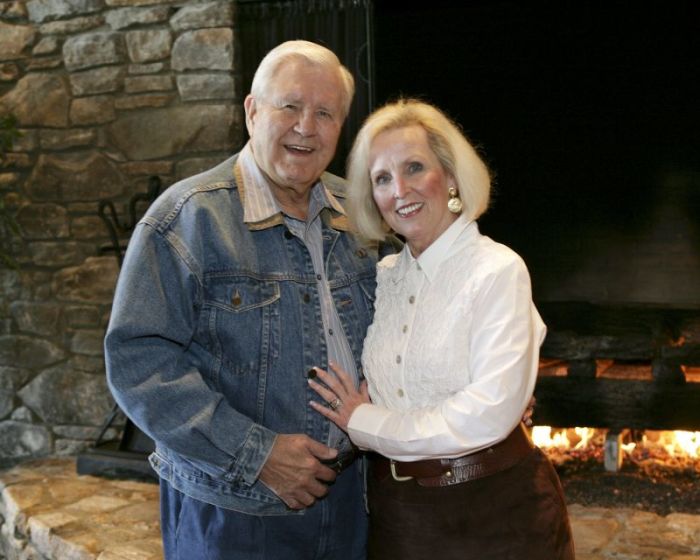 Cliff Barrows and his wife Ann in 2007. In October 2016, Mr. Barrows talked about how he was 'totally dependent' on his 'precious wife,' who took care of him when his eyesight failed and who was by his side until the end.