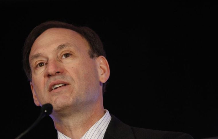 U.S. Supreme Court Justice Samuel Alito delivers an address at the American Bankruptcy Institute's 26th annual spring meeting in Washington April 4, 2008.