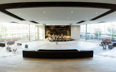 The North Shore campus of Willow Creek Community Church, located in Glenview, Illinois. The campus is scheduled to open in December of 2016.