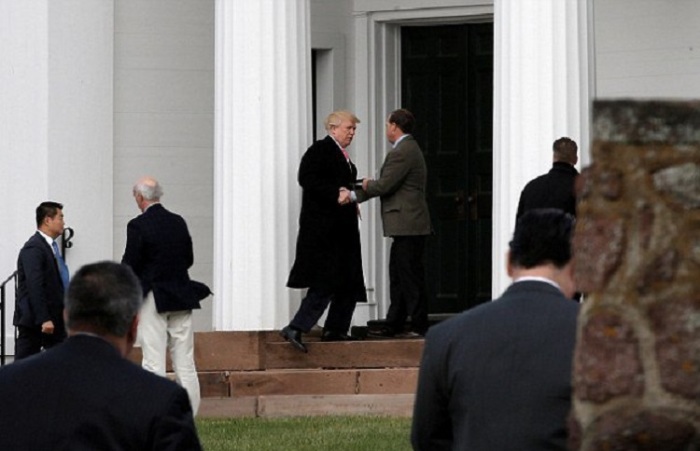 President-elect Donald Trump attends a worship service at Lamington Presbyterian Church in Bedminster, New Jersey on Sunday November 20, 2016.