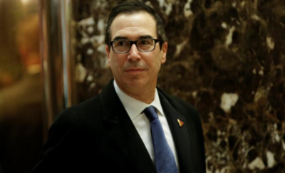 Steven Mnuchin, the Trump campaign's finance director, arrives at U.S. President-elect Donald Trump's Trump Tower in New York, U.S., November 29, 2016.