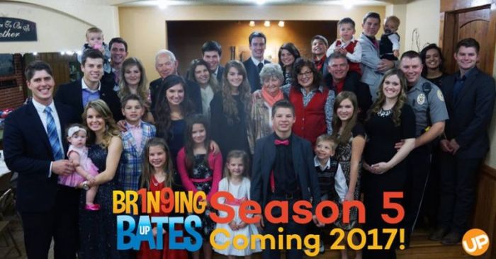 The new season of 'Bringing Up Bates' will premiere on UPtv on January 5, 2017.