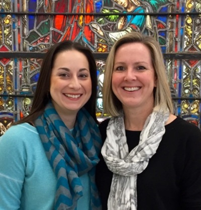 Maria Swearingen (L) and Sally Sarratt (R), the same-sex married couple who in January 2017 were hired to be the senior ministers of Calvary Baptist Church in Washington, D.C.