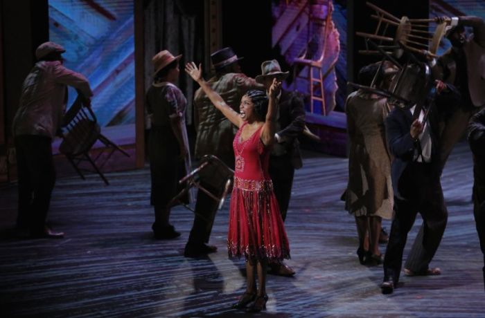 The cast of 'The Color Purple' performs during the American Theatre Wing's 70th annual Tony Awards in New York, U.S., June 12, 2016.