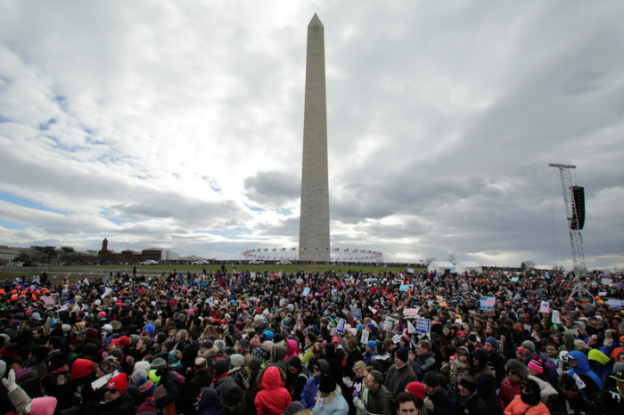 Thousands of people gather for the annual March for Life rally in Washington, DC, U.S. January 27, 2017.