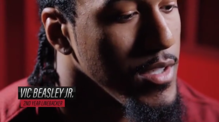 Vic Beasley Jr. is a linebacker for the Atlanta Falcons.