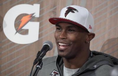 Atlanta Falcons wide receiver Julio Jones during Super Bowl LI Opening Night at Minute Maid Park on January 31, 2017.