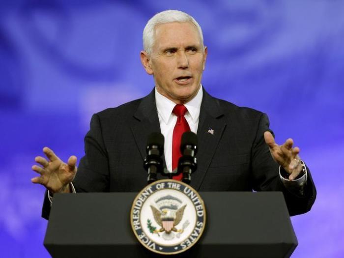 U.S. Vice President Mike Pence speaks at the Conservative Political Action Conference in National Harbor, Maryland, February 23, 2017.