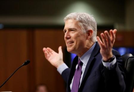 U.S. Supreme Court Justice Neil Gorsuch testifies during the second day of his Senate Judiciary Committee confirmation hearing on Capitol Hill in Washington, D.C. on March 21, 2017.