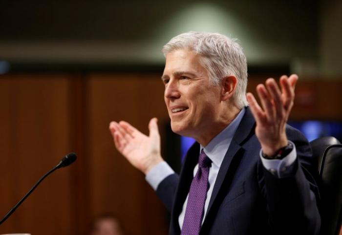 U.S. Supreme Court nominee judge Neil Gorsuch testifies during the second day of his Senate Judiciary Committee confirmation hearing on Capitol Hill in Washington, D.C. on March 21, 2017.