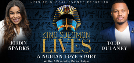 King Solomon Lives is a musical drama starring Jordin Sparks and Todd Dulaney which will debut in Los Angeles, California on May 13, 2017.