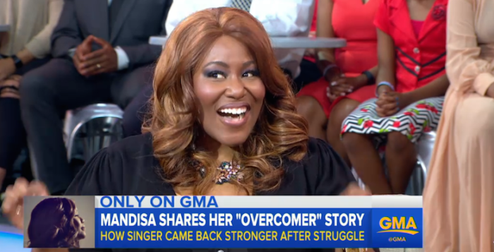 Grammy Winner Mandisa On ABC's 'Good Morning America,' April 26, 2017.