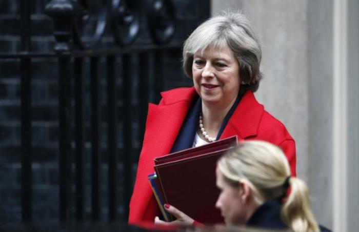 Britain's Prime Minister Theresa May leaves 10 Downing Street in London, November 23, 2016.