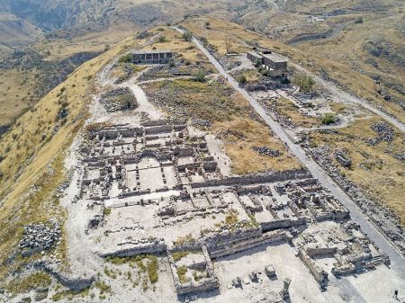 Sussita-Hippos is an archaeological site in Israel, located on a hill overlooking the Sea of Galilee. Between the third century BC and the seventh century AD, Hippos was the site of a Greco-Roman city.