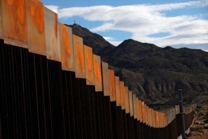 A general view shows a newly built section of the U.S.-Mexico border wall at Sunland Park, U.S.