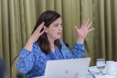 Dr. Kate Bowler, assistant professor of history at Duke Divinity School, at Faith Angle Forum, May 7-9, 2017, Miami Beach, Florida.