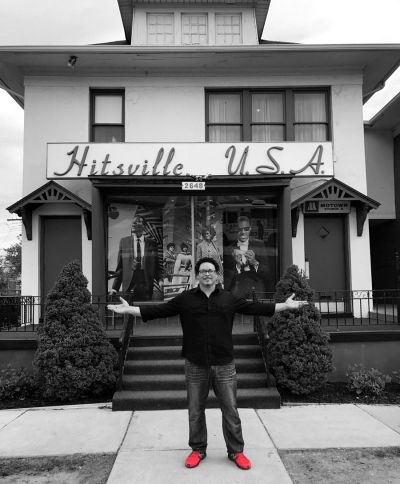 Ryan Bomberger at Motown Records museum, Detroit, Michigan.