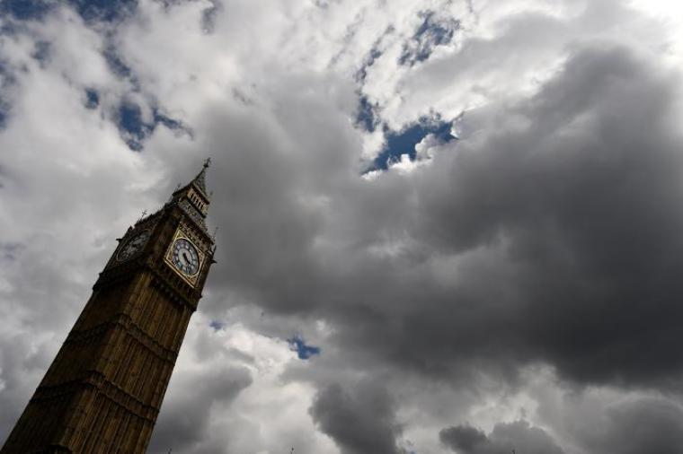 Stormy clouds surround Big Ben in Westminster, central London, Britain, June 9, 2017.