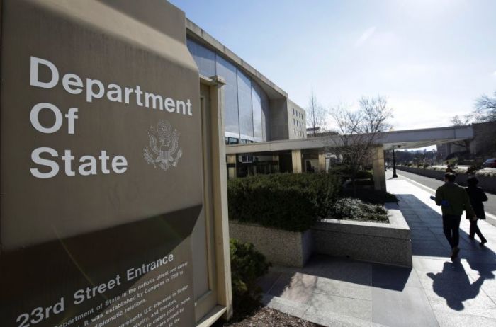 The State Department Building is pictured in Washington, U.S., January 26, 2017.