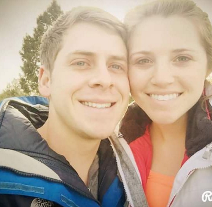 Austin and Joy-Anna Forsyth pose for a photo during their honeymoon in Switzerland, June 4, 2017.