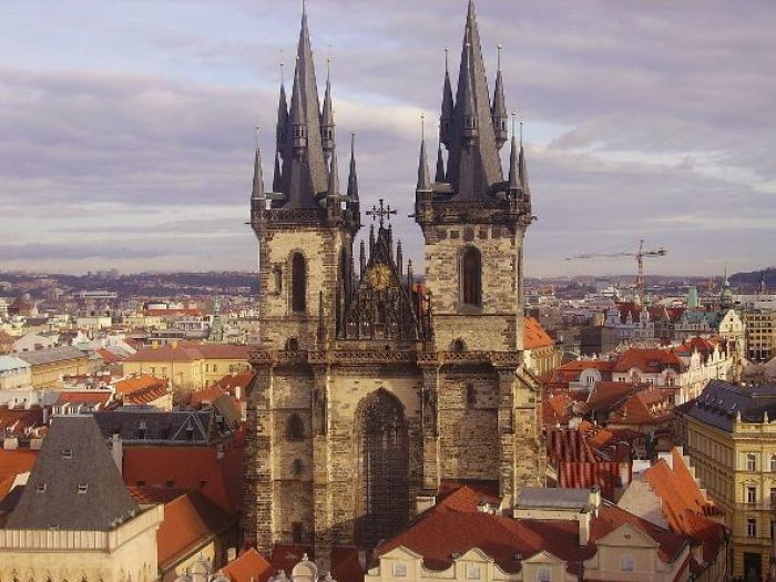 Church of Mother of God before Týn in Prague, Czech Republic, 2007.