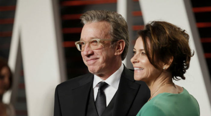 Actor Tim Allen with his wife, Jane Hajduk, seen in this undated photo.