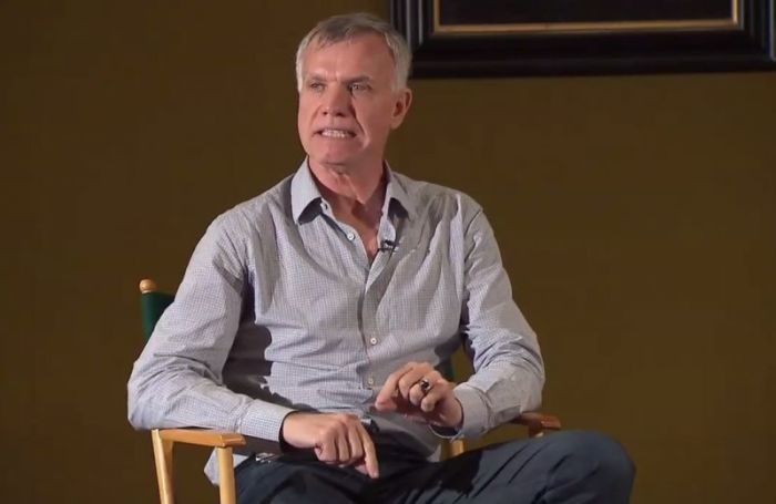 Tim Gill speaks during a Philanthropy in Action seminar hosted at Yale University in New Haven, Connecticut in July 2013.