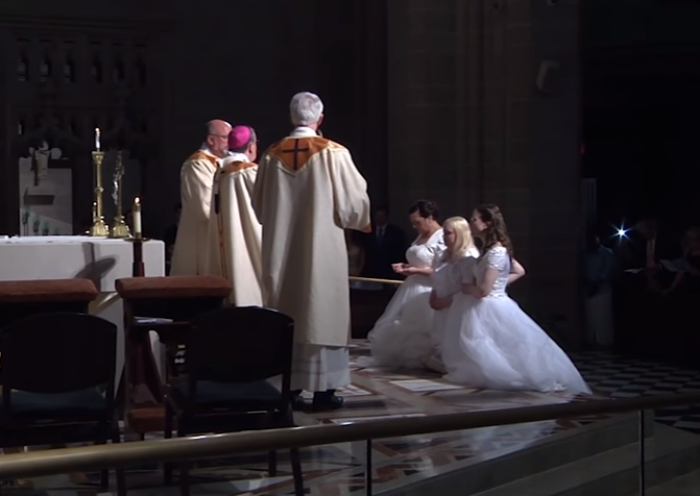 Laurie Malashanko, Theresa Jordan, and Karen Ervin became 'Brides of Christ' on June 24, 2017.