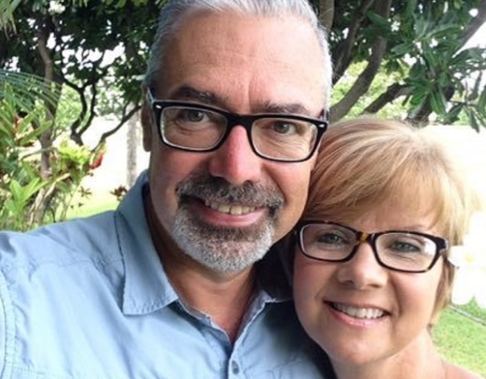 Dr. Eddie Hilburn, 52, and his wife.