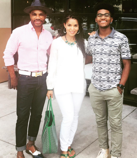 Kirk Franklin, the gospel music artist, composer and record label head, is pictured with his wife Tammy and son Caziah.