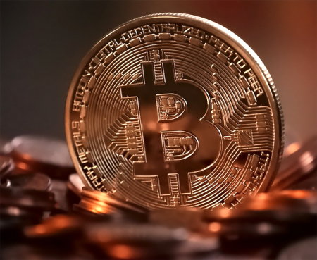 A Bitcoin (virtual currency) shown here as an illustration photo.