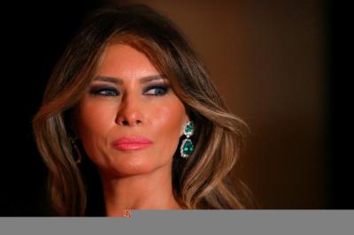 First lady Melania Trump and President Donald Trump attend the 60th Annual Red Cross Gala at Mar-a-Lago club in Palm Beach, Florida, February 4, 2017.