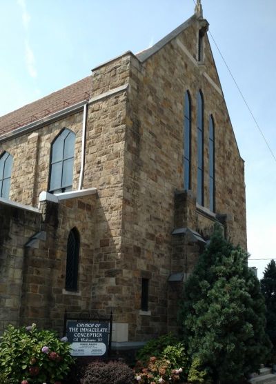 The Church of the Immaculate Conception, located in Irwin, Pennsylvania.