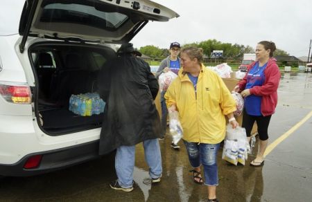 Convoy of hope disaster relief efforts in Texas on August 28, 2017.