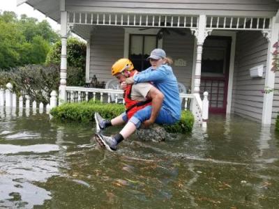 Tropical Storm Harvey caused widespread flooding that inundated homes and submerged highways in Houston, Texas, August 27, 2017.