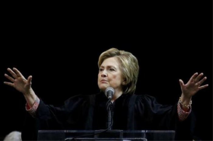 Former Secretary of State Hillary Clinton in New York City, New York, June 8, 2017.