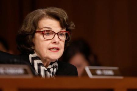 Sen. Dianne Feinstein (D-CA) on Capitol Hill, Washington, D.C., U.S. May 8, 2017